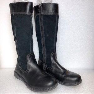 TIMBERLAND Suede Leather Black Tall Boots - Women’s 7.5